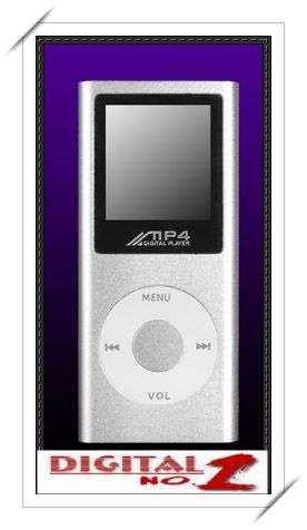 Brand New high quality Nano 2 style 4GB Mp3/Mp4 Player silver