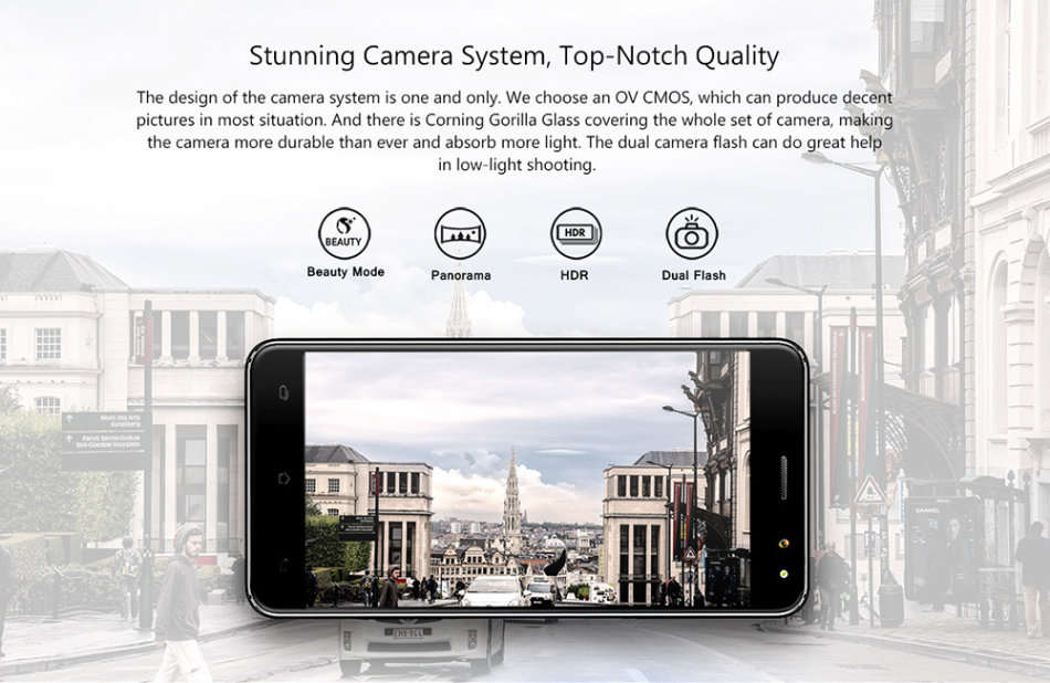 Cagabi One Android Smartphone - 720P 5 Inch Display, Dual SIM, Quad Core CPU, 8MP Camera, 3G (Black)
