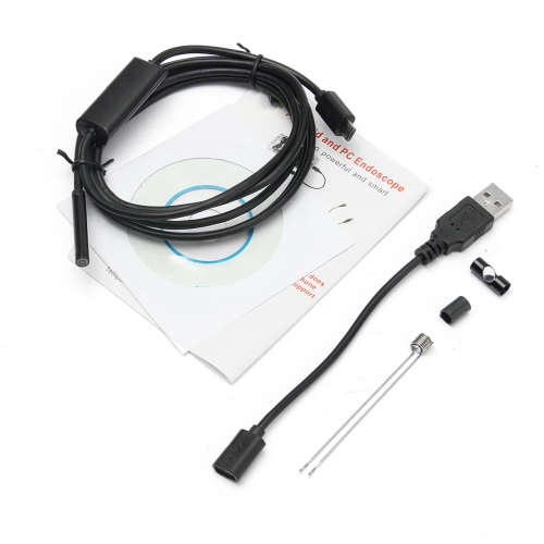 5.5mm 2m 6 LED Lens USB Endoscope Camera Borescope for Android Phone Laptop