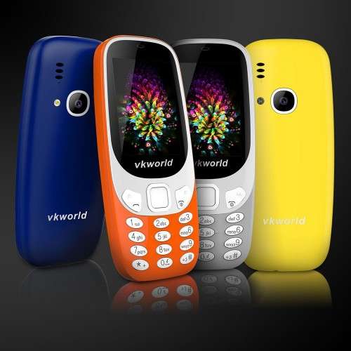 VKworld Z3310 Feature Phone 2.4 Inches 3D screen Amplified Phone speaker