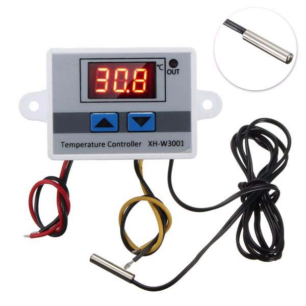 Digital Display LED Temperature Controller With Thermostat Control Switch Probe