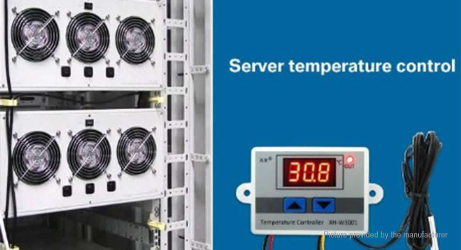 Digital Display LED Temperature Controller With Thermostat Control Switch Probe