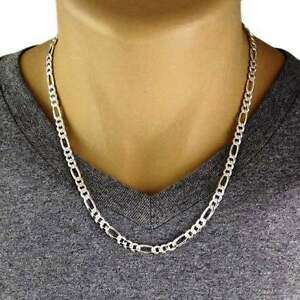 4.5mm Figaro Link - 316L Solid Stainless Steel Necklace Chain - Hypoallergenic - Never Tarnish- 70cm