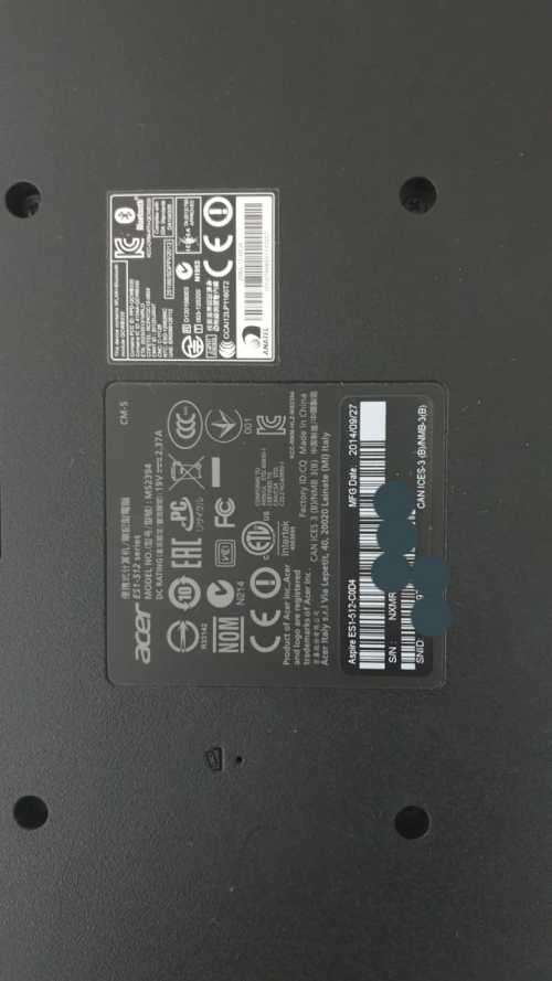 Acer Aspire ES (ES1-512) Laptop (PREOWNED)