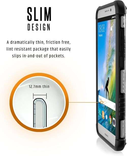 CLEARANCE SALE! UAG Huawei Mate 9 Plasma Feather-Light Rugged Military Drop Tested Phone Case [ICE]