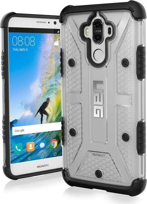 CLEARANCE SALE! UAG Huawei Mate 9 Plasma Feather-Light Rugged Military Drop Tested Phone Case [ICE]