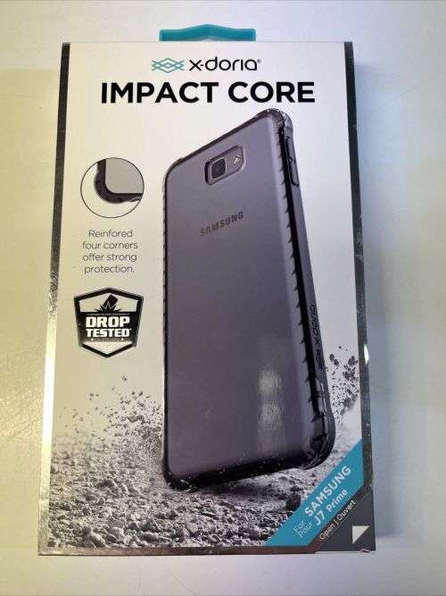CLEARANCE SALE!  x-doria Impact Core Cover - Drop Tested -  Samsung Galaxy J7 Prime - Black