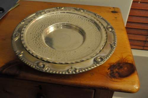 Round Silver Plated Plate