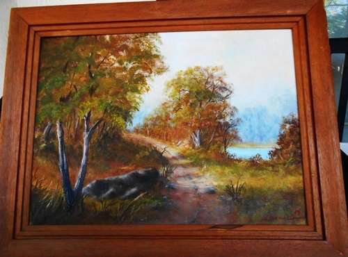 Original Oil painting by Jo Parsons Barnard Landscape Near Tzaneen 1976