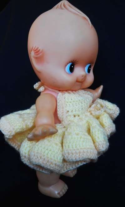 collectable Kewpie doll 22 cm  made in Japan with yellow dress