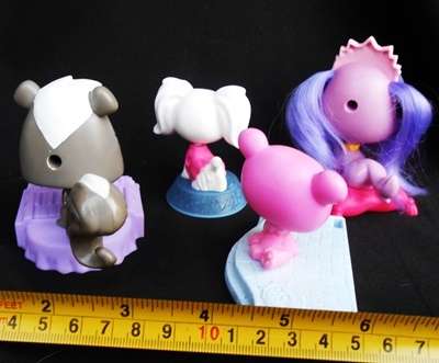 4 littlest pet shop characters made for Mcdonalds