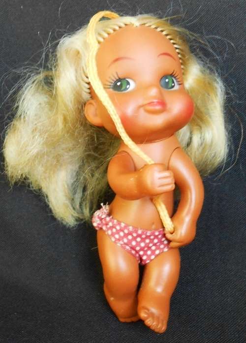 vintage collectable IMPCO Sun Bunnies doll  sassy doll or hula doll in red bikini 1960 1970 s