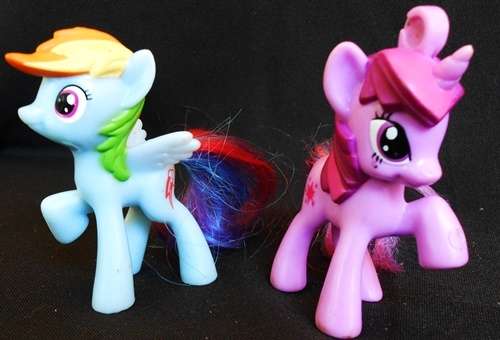 My Little Pony McDonald's Rainbow Dash Figure and twilight sparkle Toy Happy Meal figurine