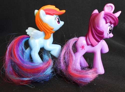 My Little Pony McDonald's Rainbow Dash Figure and twilight sparkle Toy Happy Meal figurine