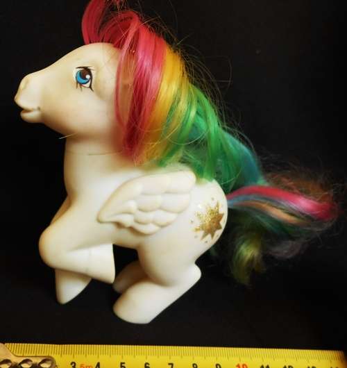 Vintage Rare My Little Pony 'Starshine' 'Neraida' Cream Pegasus Rainbow Pony 1983