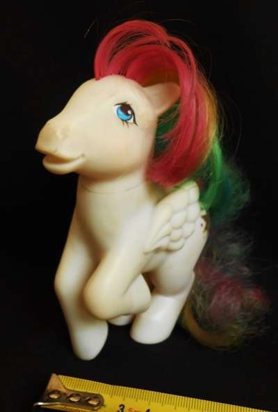 Vintage Rare My Little Pony 'Starshine' 'Neraida' Cream Pegasus Rainbow Pony 1983