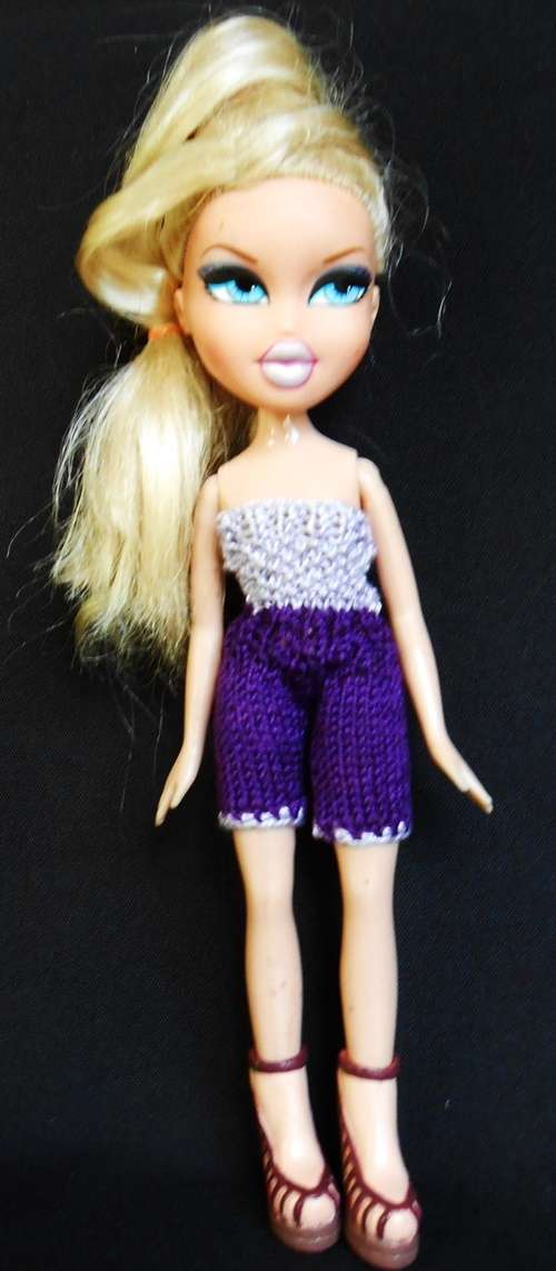 Collectable Bratz Doll Chloe in outfit knitted for her