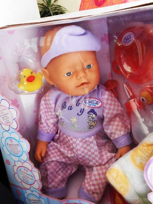 JuTu Baby Interactive Doll looks like Baby Born Doll