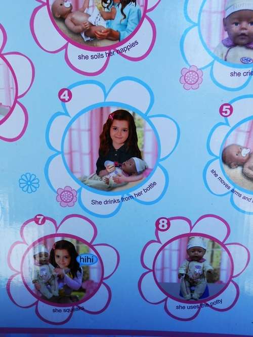 JuTu Baby Interactive Doll looks like Baby Born Doll