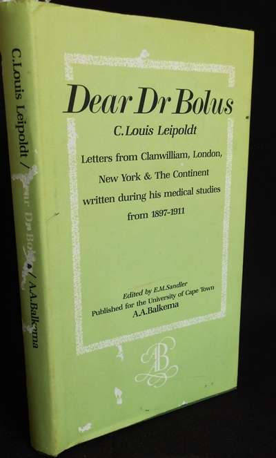 Africana Dear Dr Bolus C Louis  Leipoldt