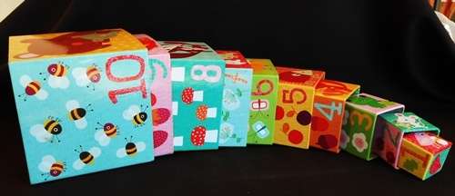 Stacking boxes educational  toy for babies from 12 months old