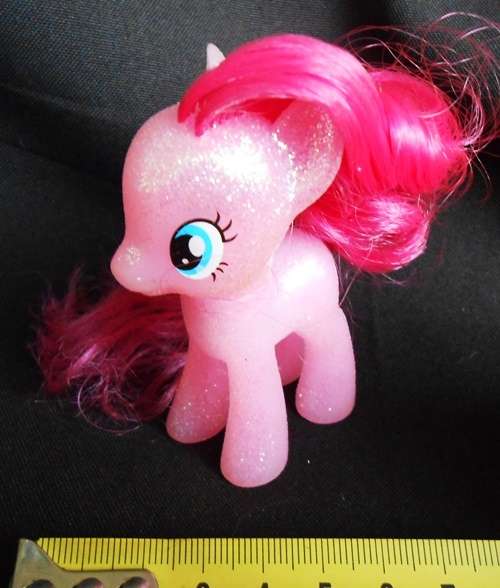 collectable my little pony glitter gimmick brushables pinkie pie