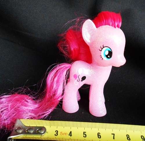 collectable my little pony glitter gimmick brushables pinkie pie