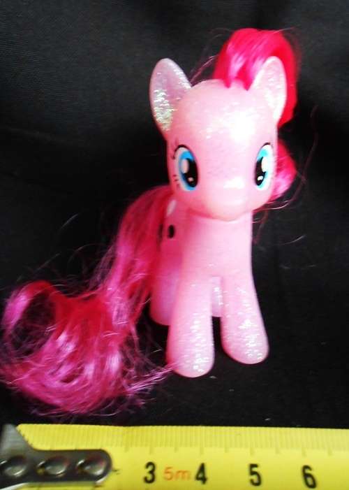 collectable my little pony glitter gimmick brushables pinkie pie