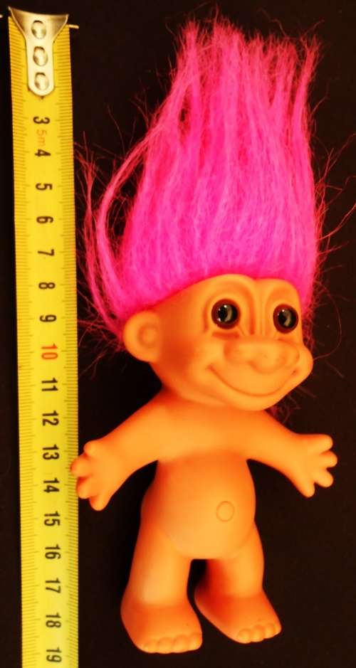 Vintage  Russ Troll from 1990 s with pink hair