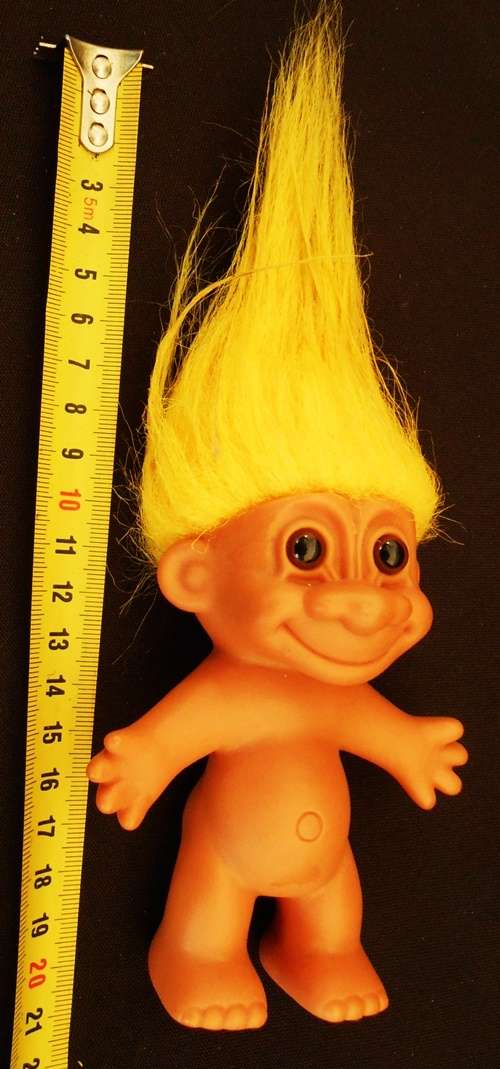 Vintage  Russ Troll from 1990 s with yellow hair