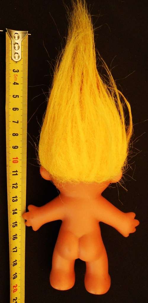 Vintage  Russ Troll from 1990 s with yellow hair