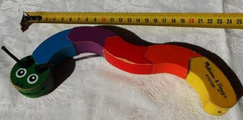 Melissa and Doug twist and change wooden caterpillar toy