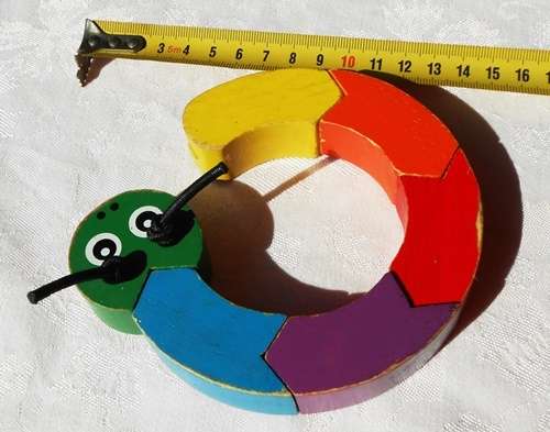 Melissa and Doug twist and change wooden caterpillar toy