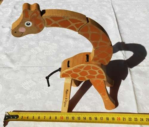 Melissa and Doug twist and change wooden giraffe toy