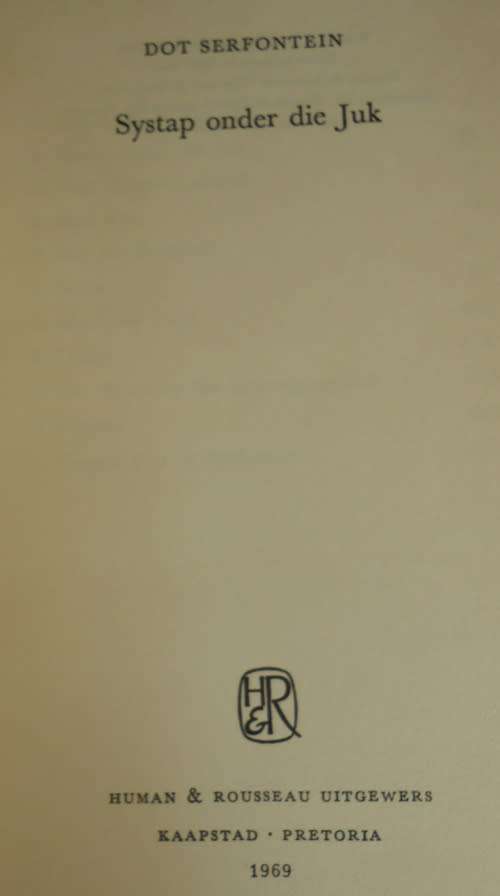 Systap onder die Juk Sketse van vreeslose Vrystaters