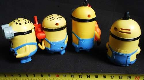 Minions four figures  made for McDonalds toys set two