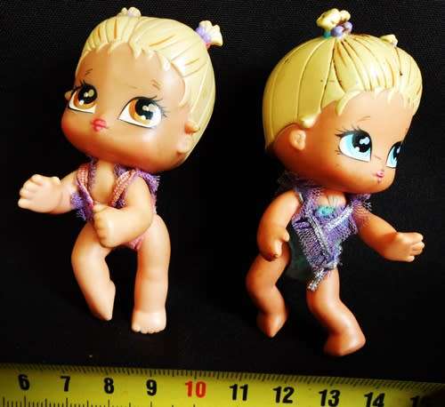Bratz dolls two mini babyz in original swimsuits
