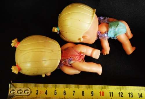 Bratz dolls two mini babyz in original swimsuits