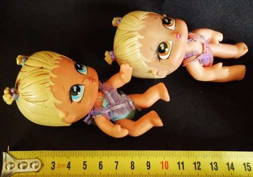 Bratz dolls two mini babyz in original swimsuits