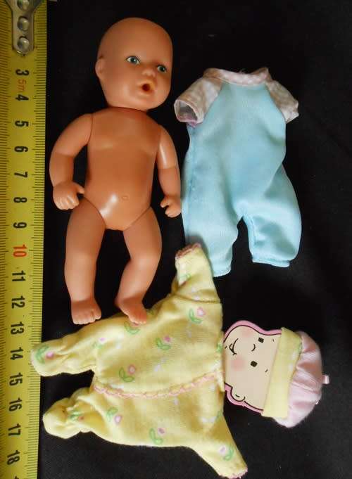 Mini New Born Baby doll by Simba with extra clothes