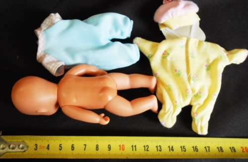 Mini New Born Baby doll by Simba with extra clothes