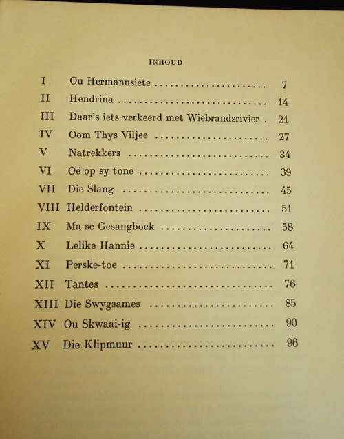 Klein Vaderland verdere sketse en verhale uit die Overberg deur c g s de villiers