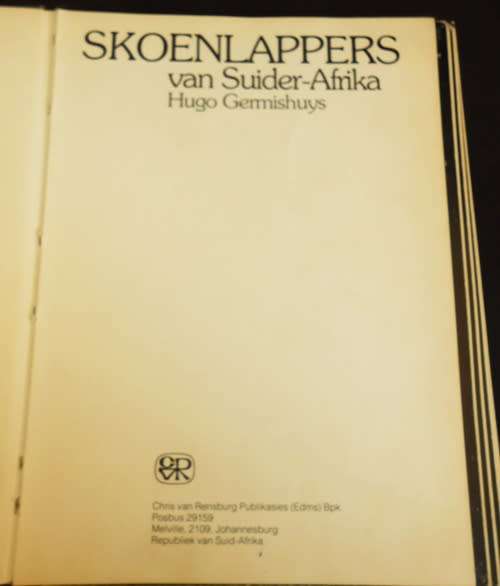 Skoenlappers van Suider Afrika deur Hugo Germishuys