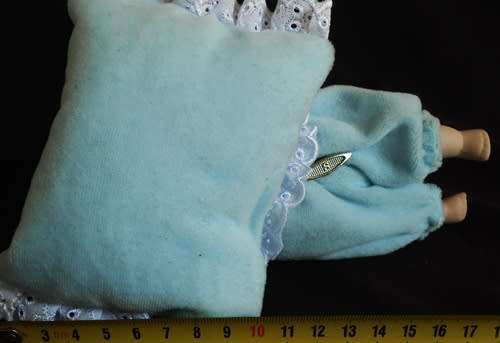 Sleeping Baby Porcelain doll with wind up music box