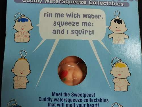 Sweetpeas Cuddly water squeeze collectable dolls two dolls