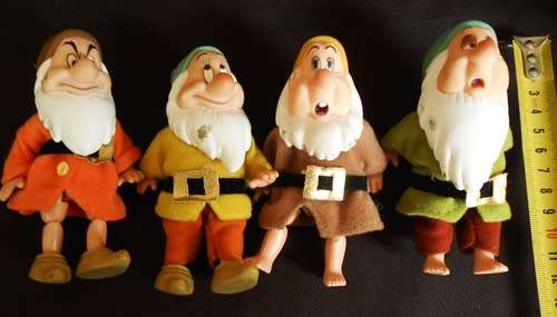 Dwarfs from Snow White made by Simba for Disney set of four figures
