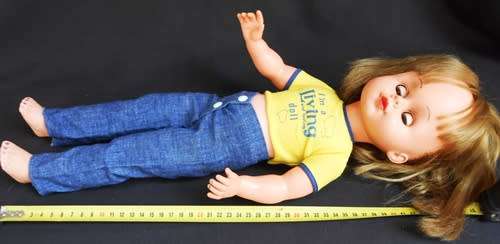 Collectable Hard Plastic and Vinyl doll from 1970 s sold through living and loving magazine