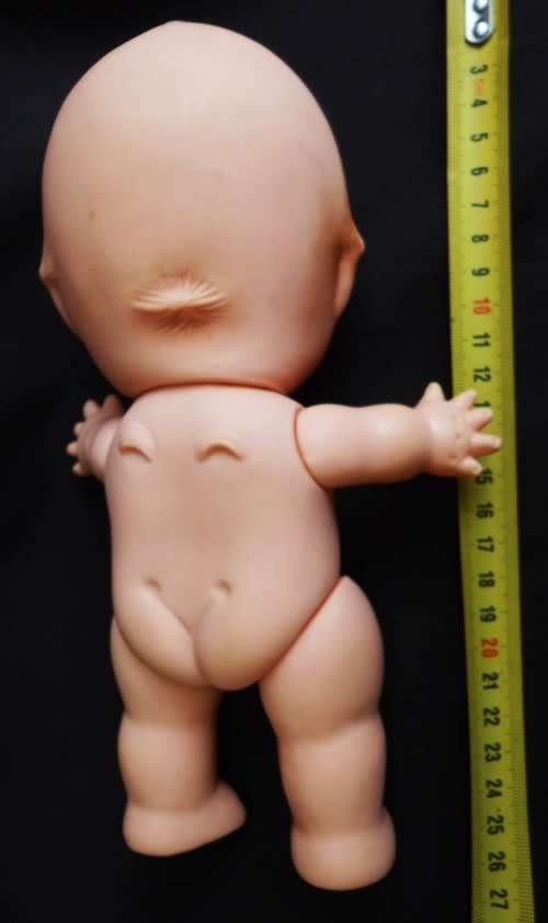 Collectable vintage hard rubber Kewpie doll with wings 25 cm