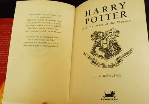 Harry Potter and the order of the Phoenix by J K Rowling