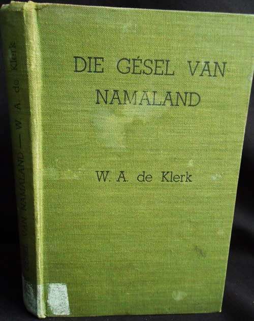 Die Gesel van Namaland deur W A de Klerk prys verlaag